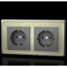 Furutech FP-SWS-D(G). Double Recessed Power connector.