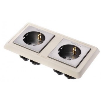 Furutech FP-SWS-D(R). Double Recessed Power connector.
