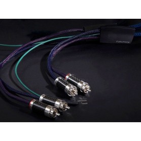 FURUTECH AG-16-R4. 2 RCA to 2 RCA Turntable Phono Cable with Ground