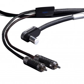 FURUTECH Silver Arrows II-L. Turntable phono cable from angled DIN to 2 RCA with ground