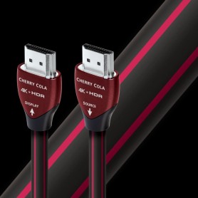 AUDIOQUEST Cherry cola 48. Fiber optic HDMI. Certified 2.0a and 2160p. HDR and 4K/60 4:4:4 compatible