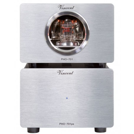 VINCENT AUDIO PHO-701. MM/MC tube phono preamplifier with separate power supply