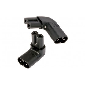 The AudioQuest C7 90° Adapter Kit provides 90° bends for power connections.