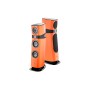 FOCAL SOPRA N2. Column-type 3-way Floorstanding Speakers. Electric orange