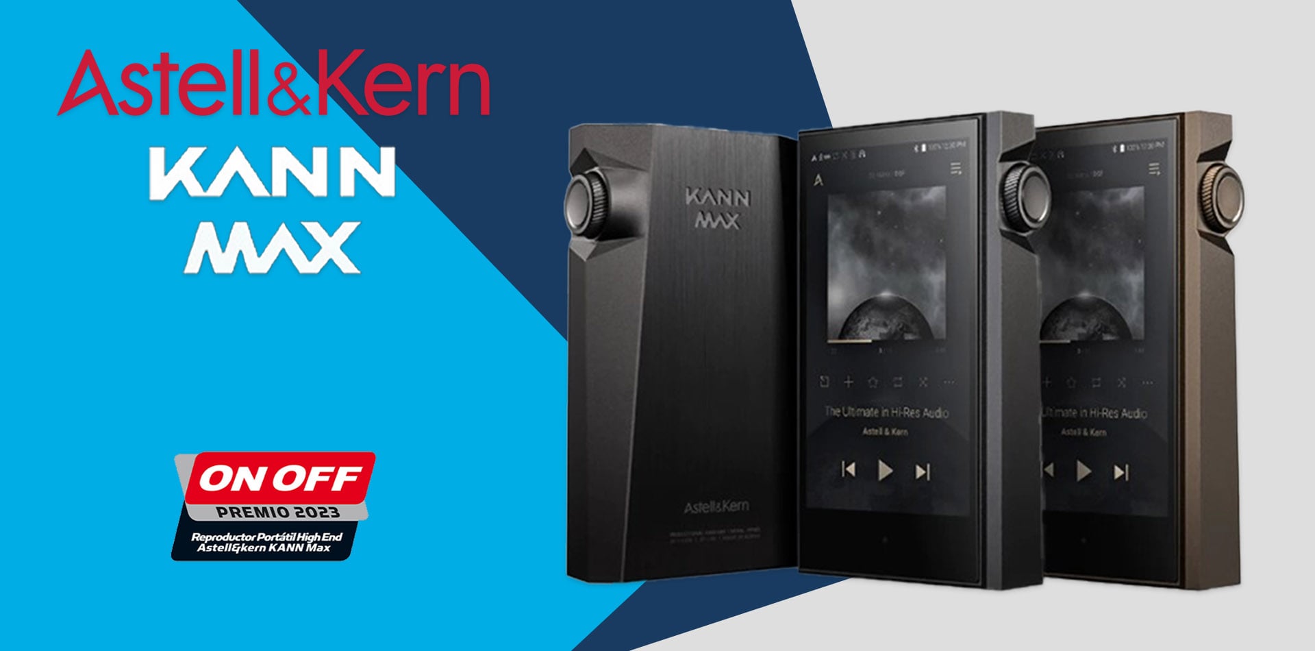 Astell & Kern Kann Max disponible en Audiohum comprar en color gris