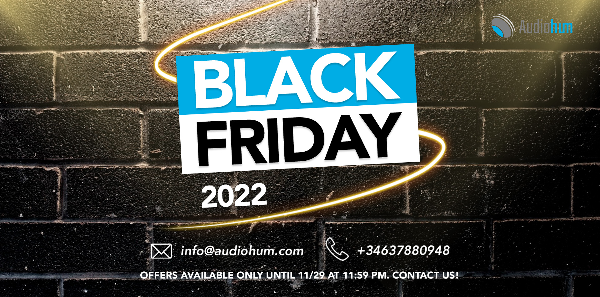 BlackFriday discounts 2022 by Audiohum