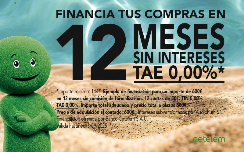 Financia tus compras en Audiohum con Cetelem