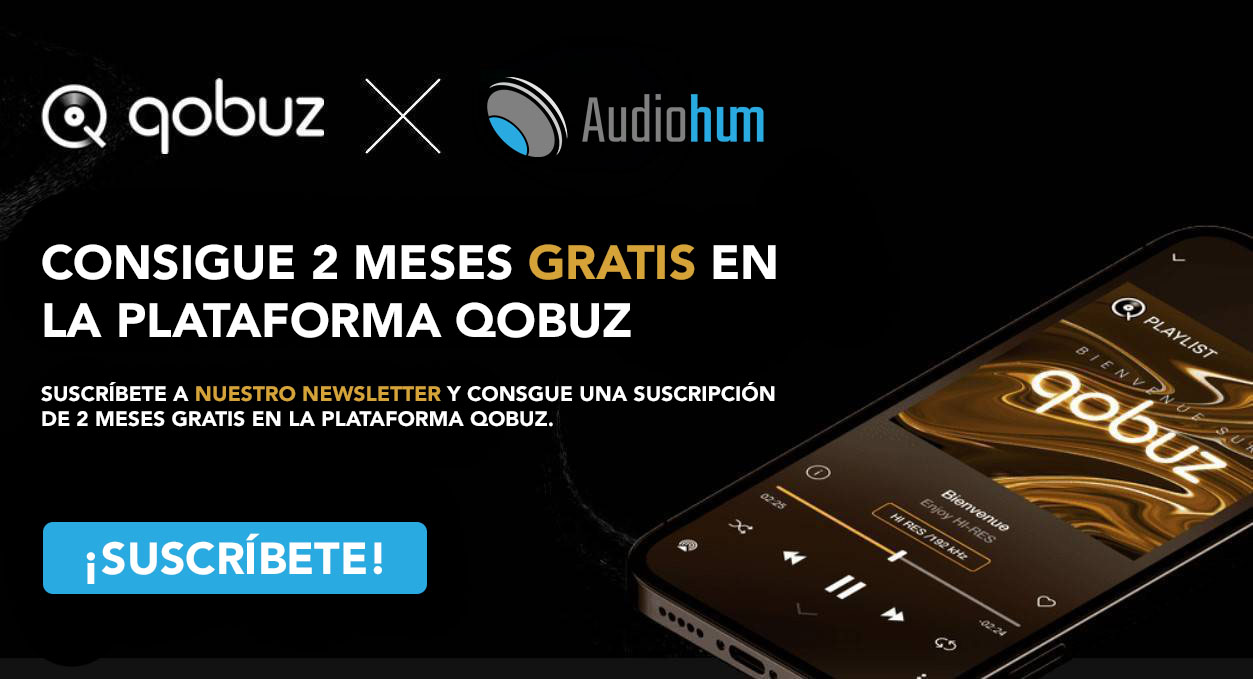 Consigue dos meses gratis Qobuz y Audiohum