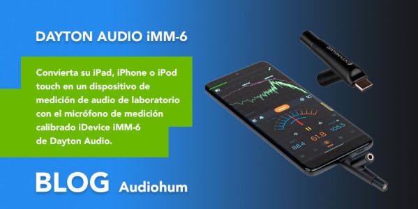 Dayton Audio iMM-6. Convierta su smartphone en un micrófono de medición de audio