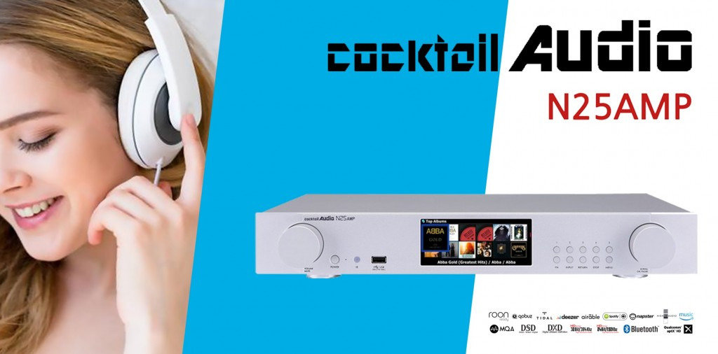 Coktail Audio N25AMP. All in one, integrated amplifier and streamer.