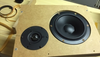 Speaker set handcrafted by a customer